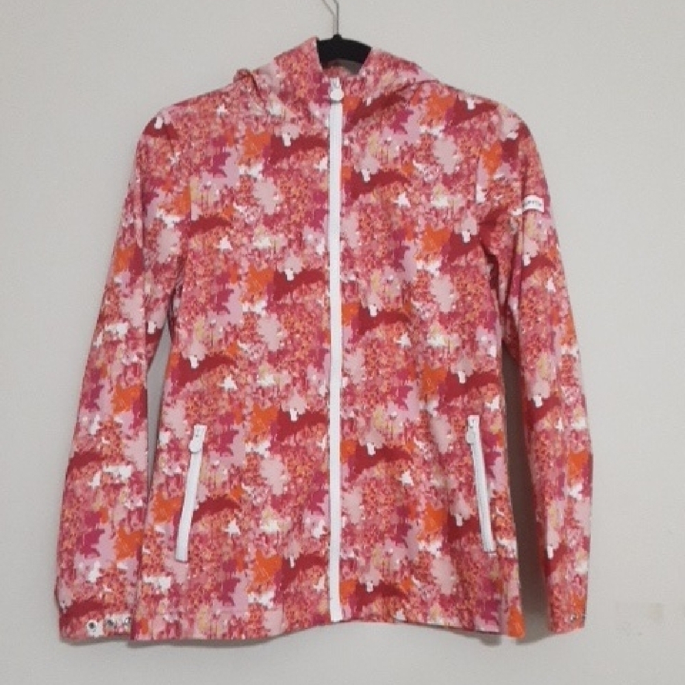 Hunter Floral Kids Rain Jacket Printed Packable Outdoor Hiking Camp Windbrwaker